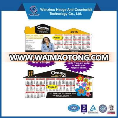 Custom paper promotional advertising calendar fridge magnet