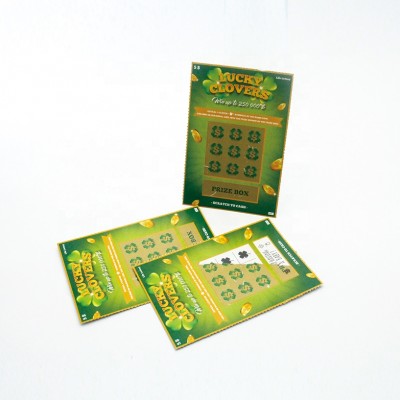 plastic PVC printing google play and scratch off card