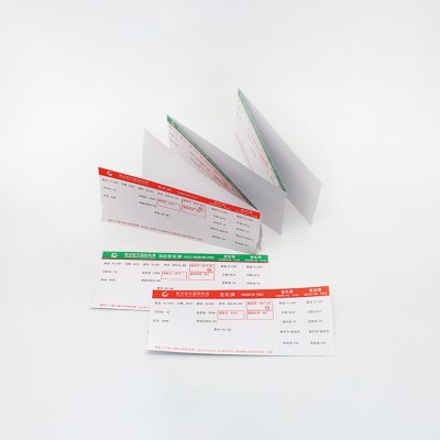 Custom air double printing airline boarding pass for passenger