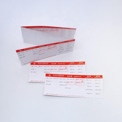 Full color printing paper thermal airline boarding pass check