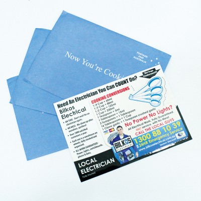 paper magnetic business card fridge magnet flyer with envelope packing