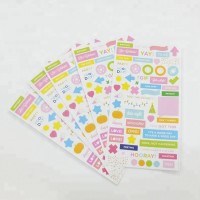 Custom Printed Adhesive vinyl cartoon Sticker Label Sheet