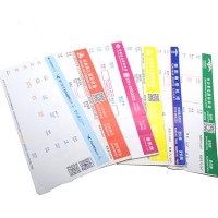 Eco-Friendly thermal paper custom airline boarding  pass ticket check