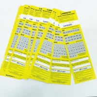 Printing lucky card scratch off lottery tickets